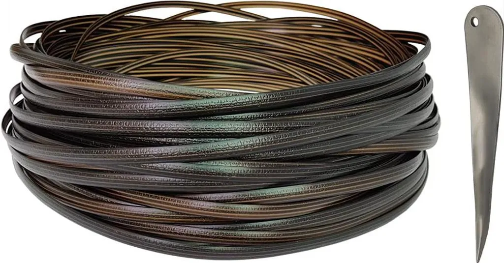 Rotan synthétique 8mm marron dégradé 347m résistant aux intempéries