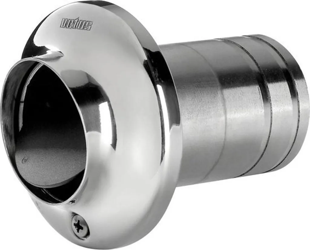 Traversée de tableau arrière inox 102 mm VETUS pour échappement marin