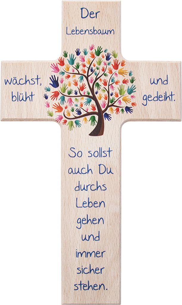 Kinder - Holzkreuz Alle brauchen Dich 15 cm