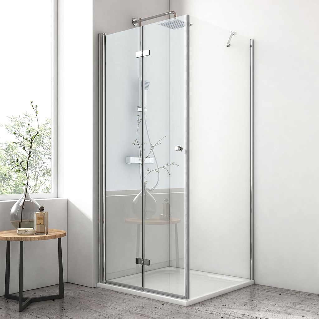 110x185cm Duschkabine Duschabtrennung Schiebetür Duschtür Echtglas Glas Dusche