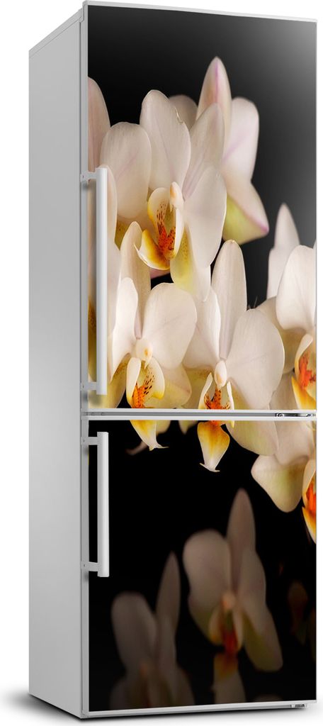 Tulup Kühlschrankdekoration - 70x190 cm - Aufkleber auf dem Kühlschrank - Orchidee