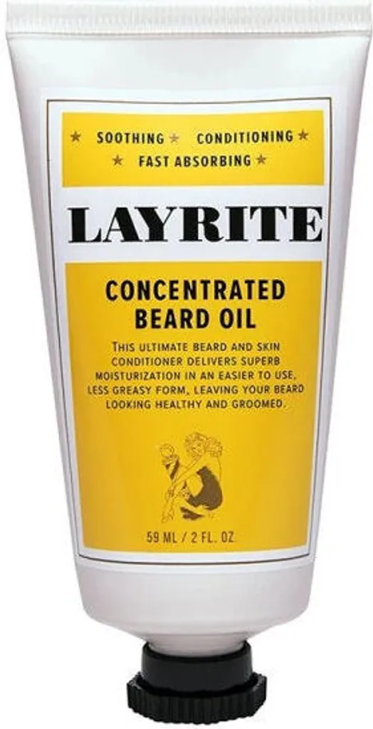 Olio Barba Layrite Concentrato 59ml - Idratazione Profonda Non Unta