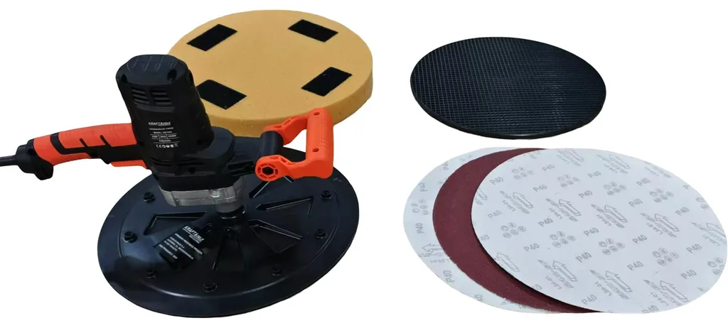 Ponceuse de plâtre Kraft&Dele 1050W 370mm pour finitions sans traces - 13