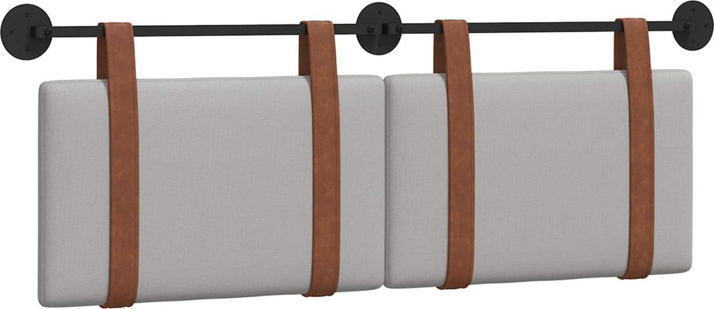 Hängevorderseite Uni Wolkengrau 130 x 55 x 5 cm Antikes PU