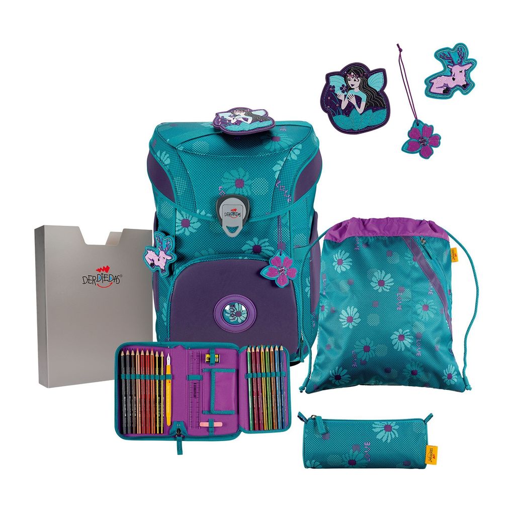 DerDieDas ErgoFlex EASY SUPERFLASH Fairy Flower Schulranzen