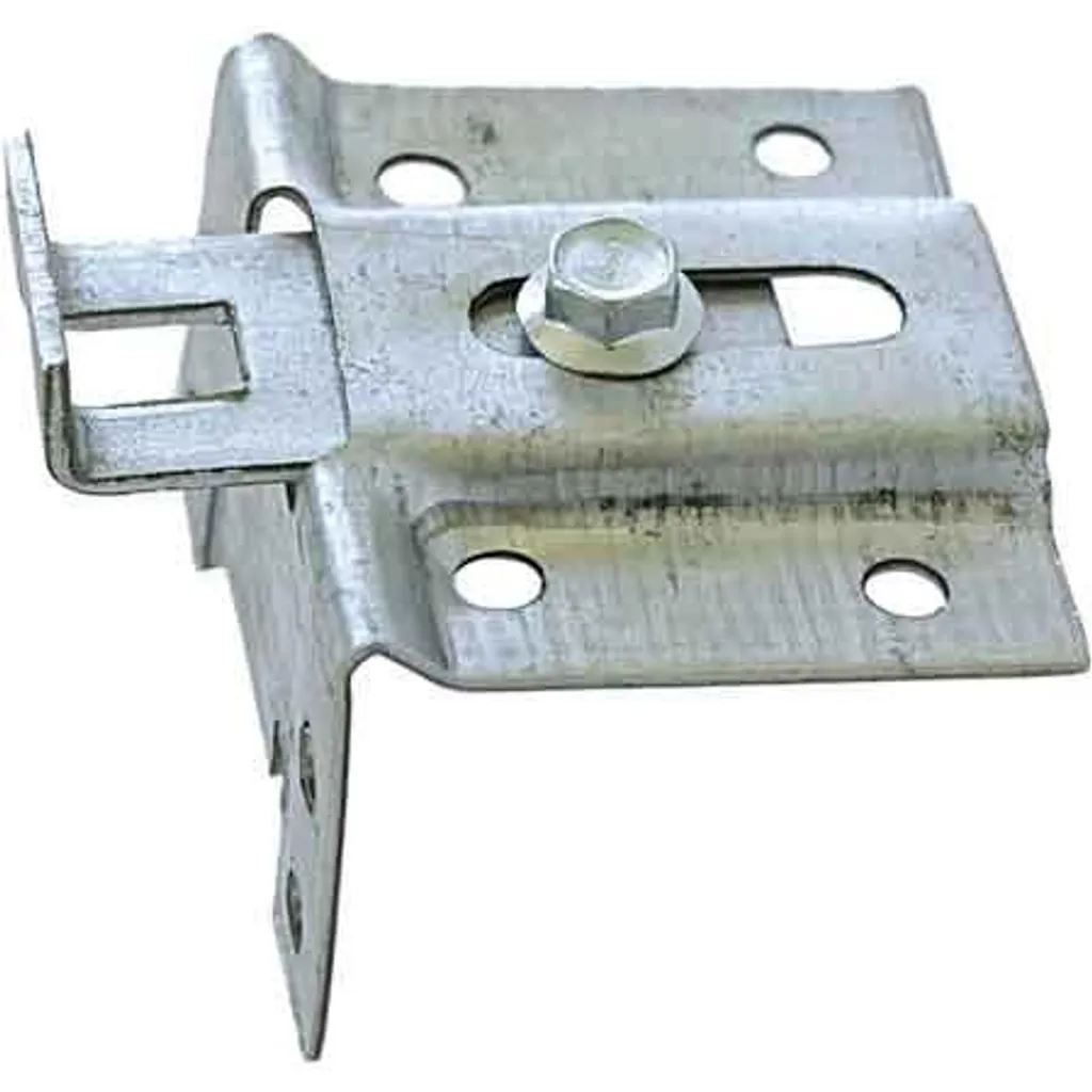 Attache pour meuble suspendu avec plaque de fixation réglable précise