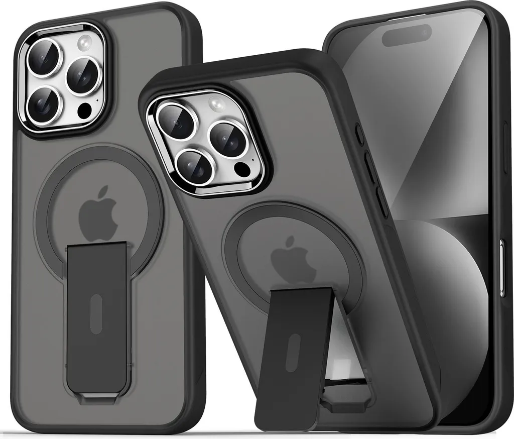 Custodia Magnetica iPhone 12 Pro Premium - MagSafe Nero Opaco
