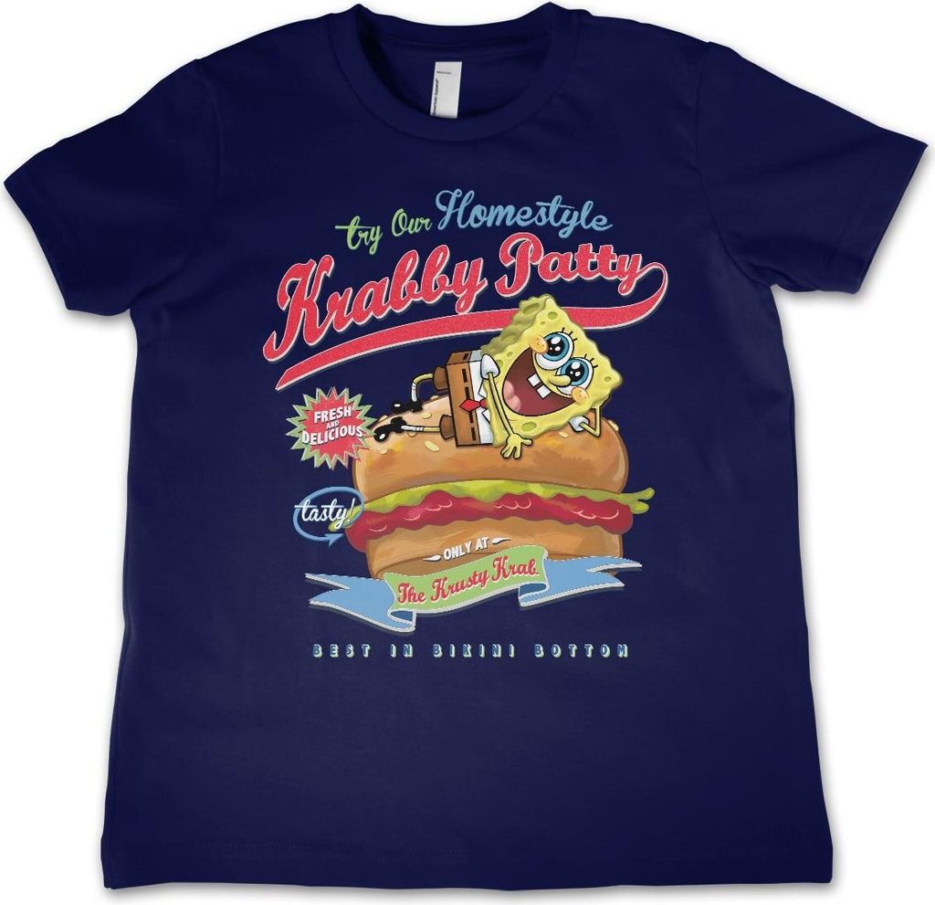 Homestyle Krabby Patty Kids T-Shirt - 6Years-S  - Navy Produktbild 