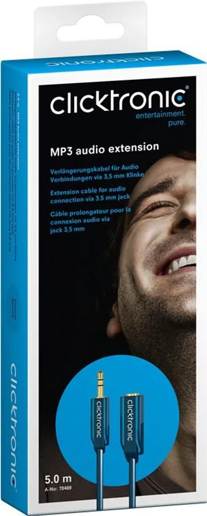 Prolunga Audio Clicktronic 5m - Cavo Jack Resistente e Affidabile - 5