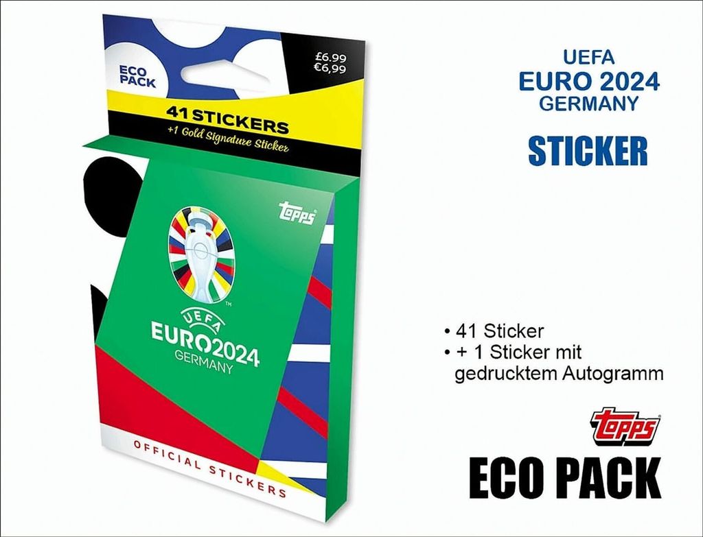 UEFA EURO 2024 Sticker Eco Pack DE Produktbild 