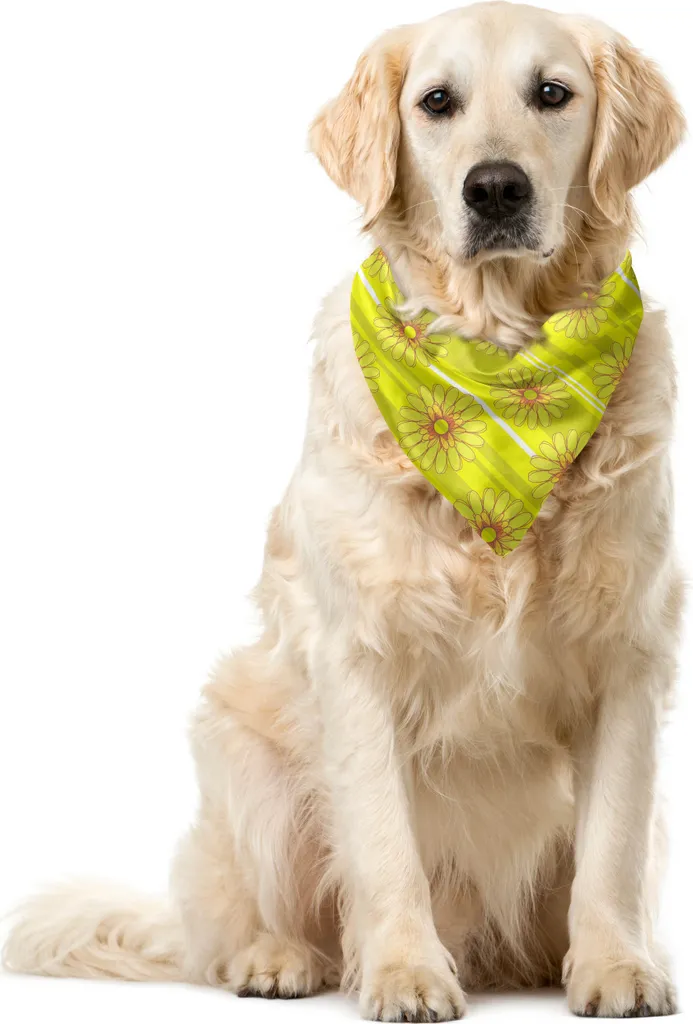 Bandana Animali ABAKUHAUS 55cm - Motivo Floreale Vintage Rose Secche