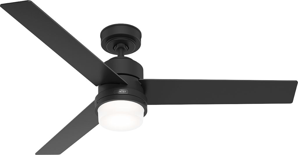 Deckenventilator mit Beleuchtung und Fernbedienung Greenville Schwarz 132 cm