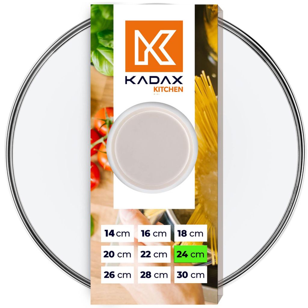 KADAX Glasdeckel "Tolfa", Deckel mit Griff aus Silikon, mit Produktbild 