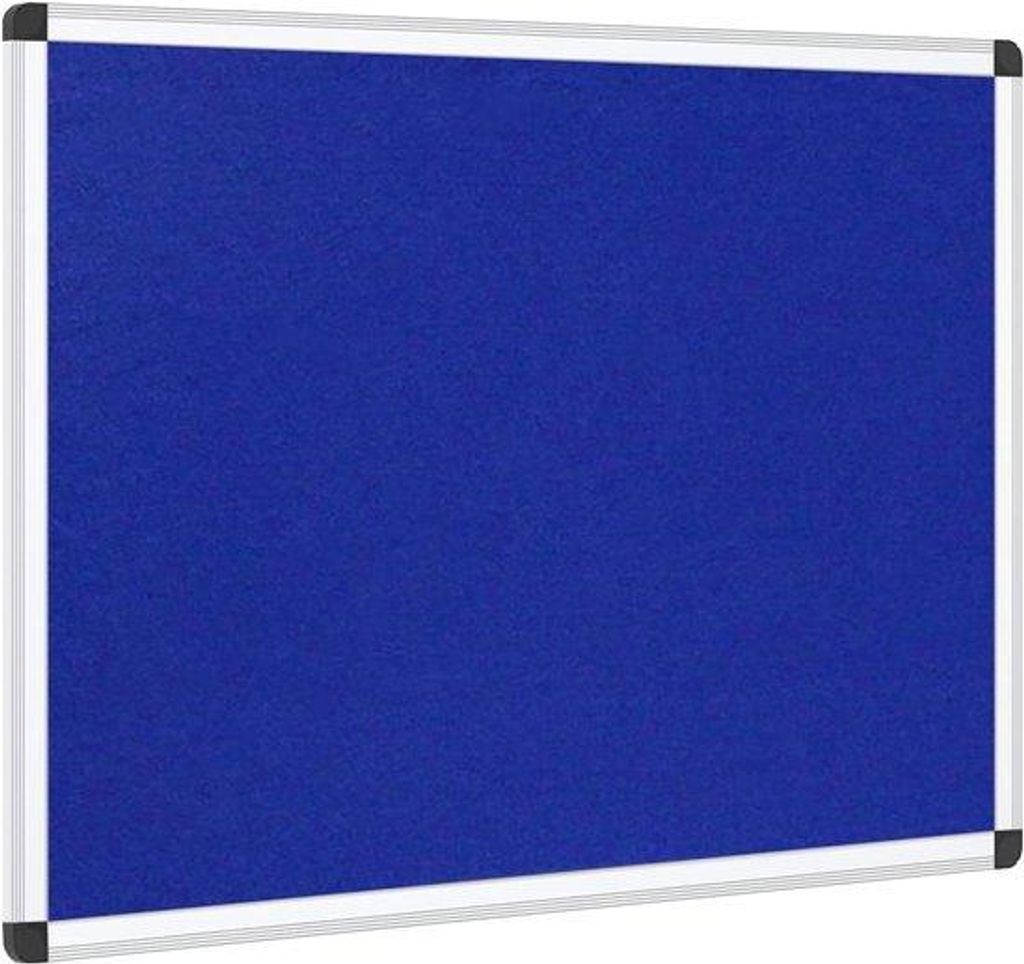 Textilbrett - Aluminiumrahmen - 90 x 60 cm - blauw