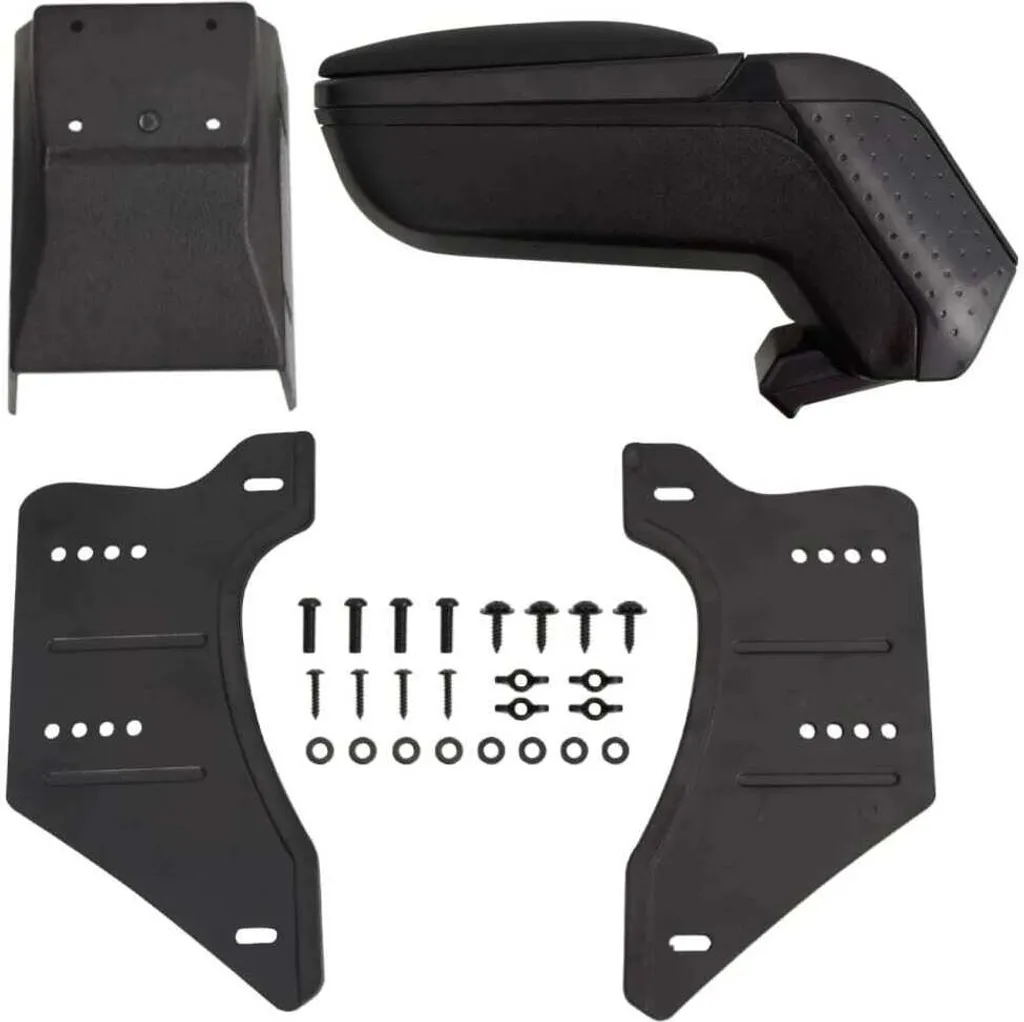 Accoudoir de voiture universel noir 13x33x53 cm en ABS haute qualité