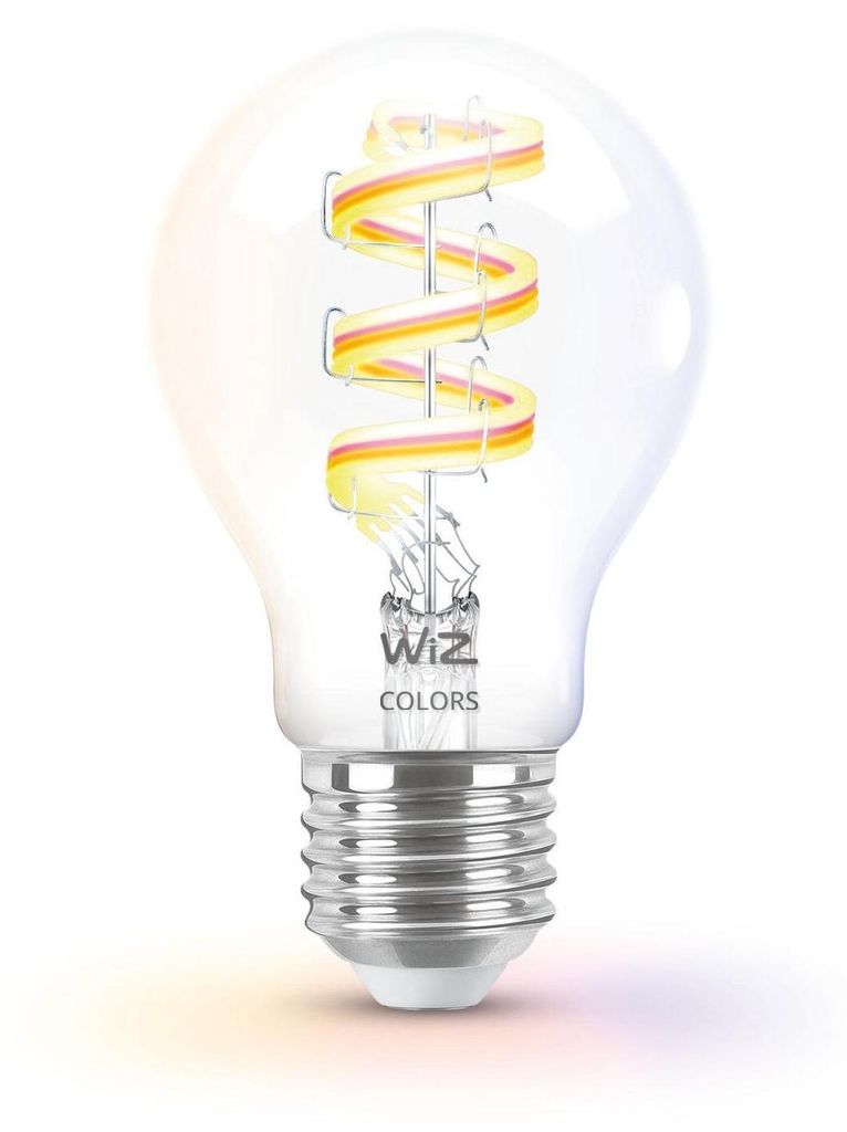 Filament-Lampe, transparent, A60 E27 7W