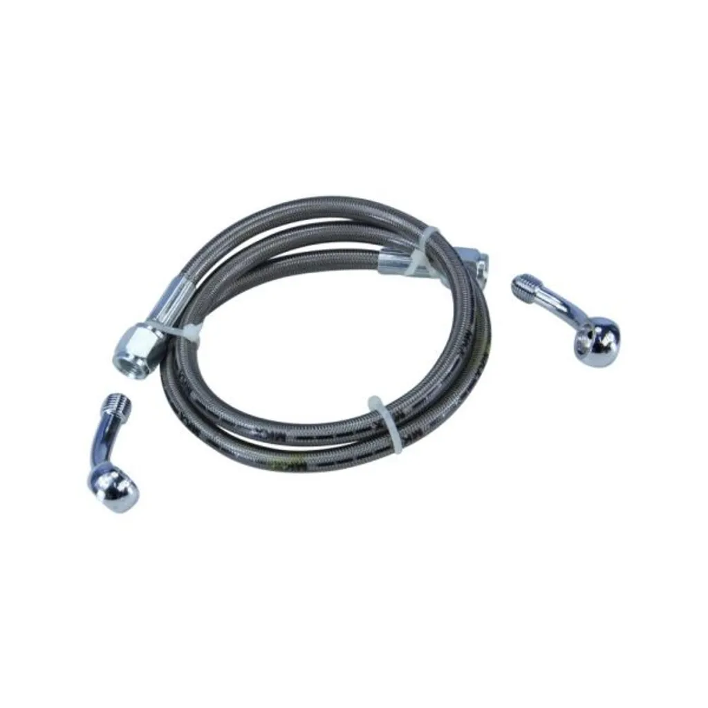 Tuyau de frein tressé inox 80cm Zündapp KS50 KS80 - Finition premium