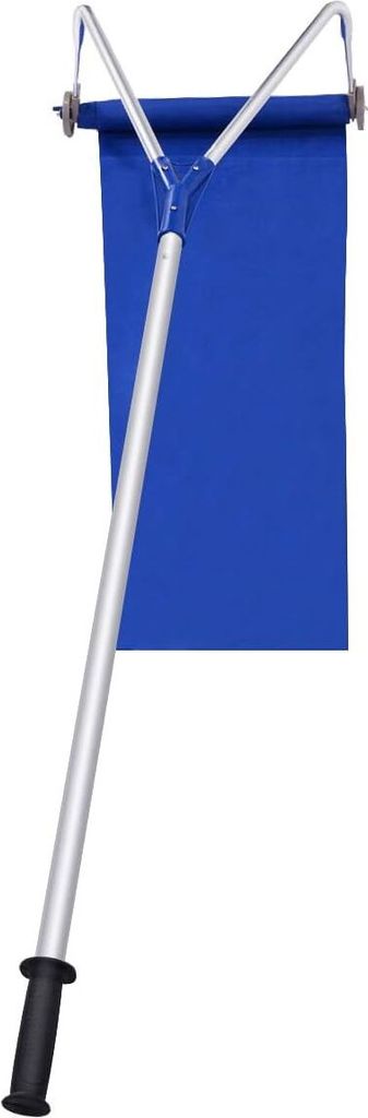 GOPLUS schneeschieber, 180-661 cm Einstellbereich, Dach Rake mit ausziehbare Aluminiumrohre, Rutsche & rutschfeste Griff, schneeschaufel zum Entfernen