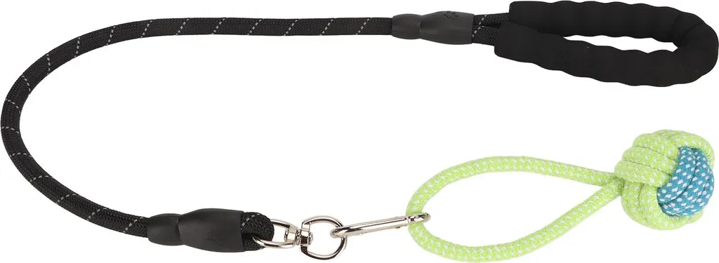 Corda Bungee Interattiva per Cani - Gioco Tira e Molla Cotone Nero