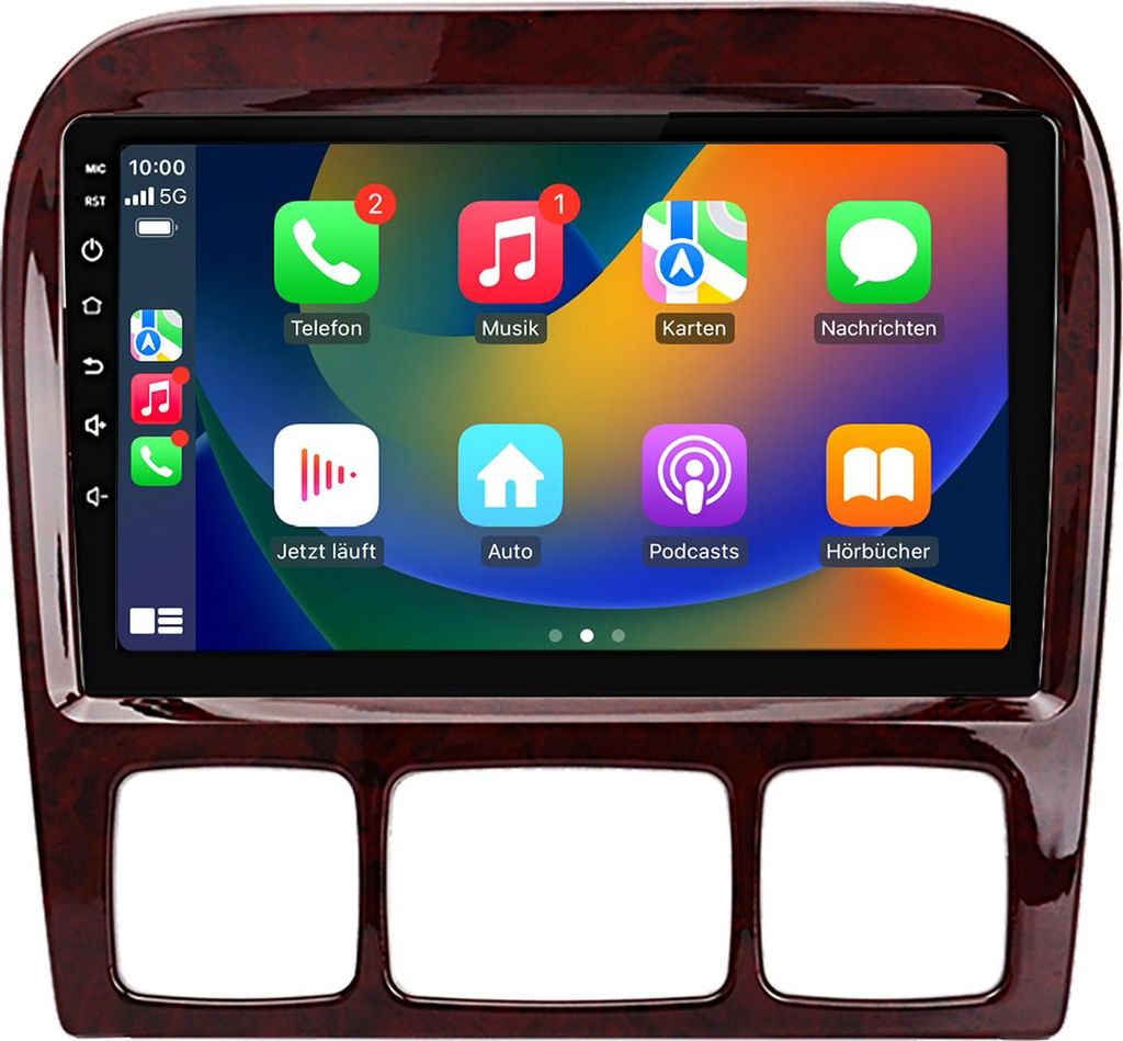 Android Autoradio 9 Zoll 64GB für Mercedes S-Klasse W220 (1998–2005) mit CarPlay & Android Auto Navigation & Bluetooth