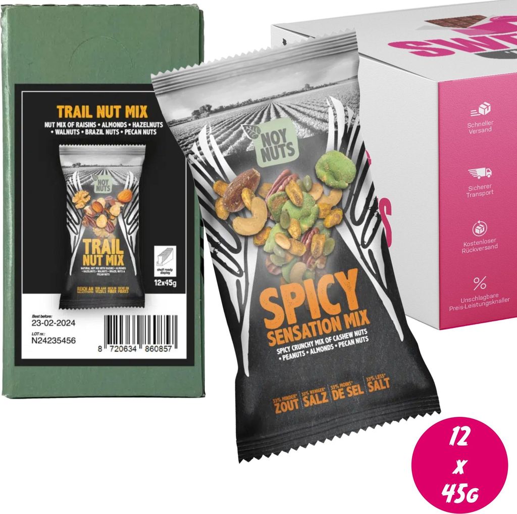 NoyNuts Spicy Sensation Mix 12 x 45g