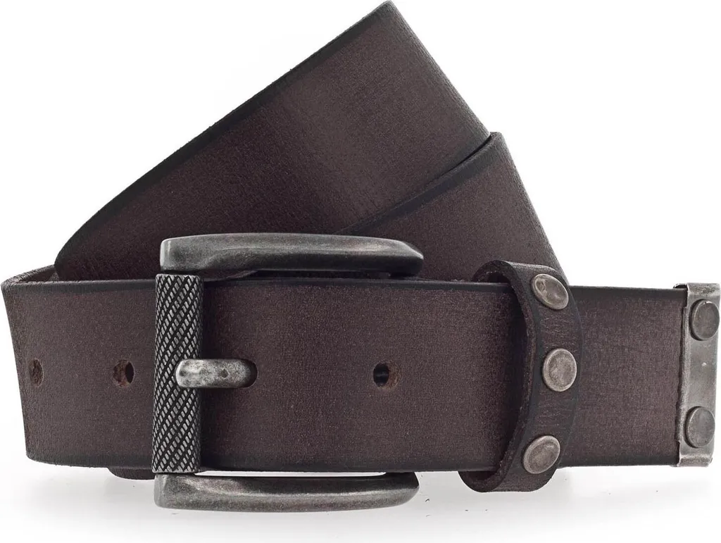 Cintura Vanzetti 35mm Pelle Dark Brown W65 - Cinta Resistente Marrone