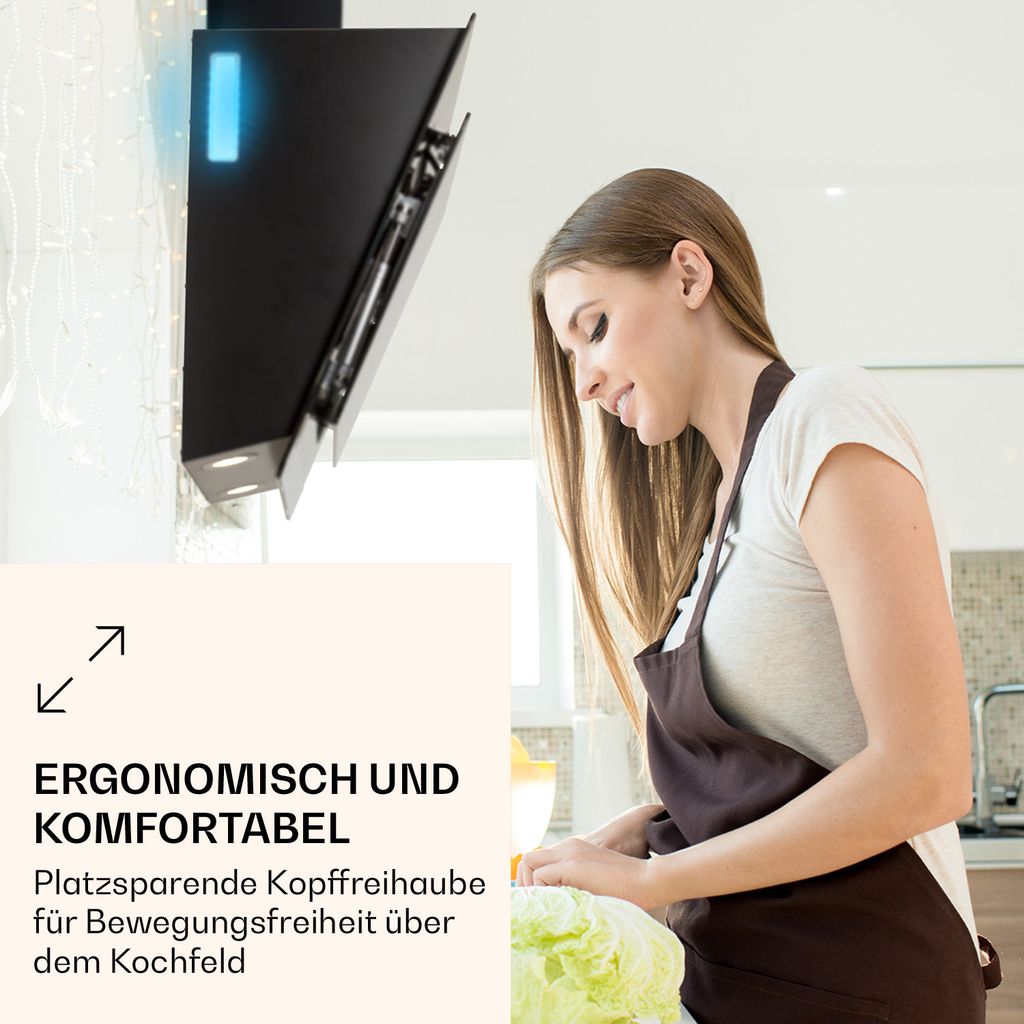 Klarstein Dunstabzugshaube 90cm, Abluft-Dunstabzugshaube, Produktbild 6