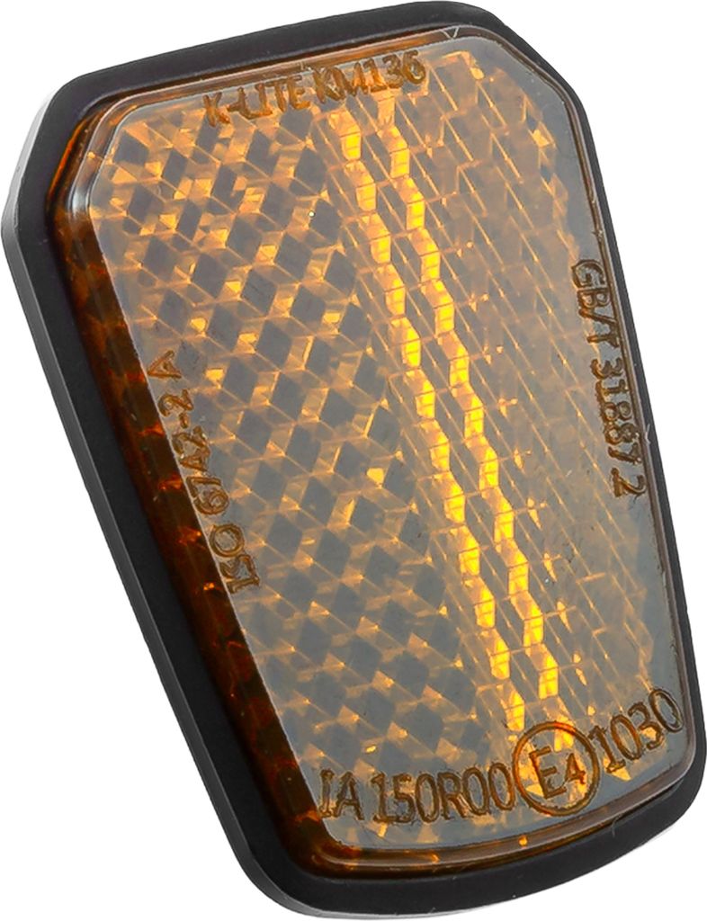 Rückstrahler Shield 28 x 39 Trapez gelb E-