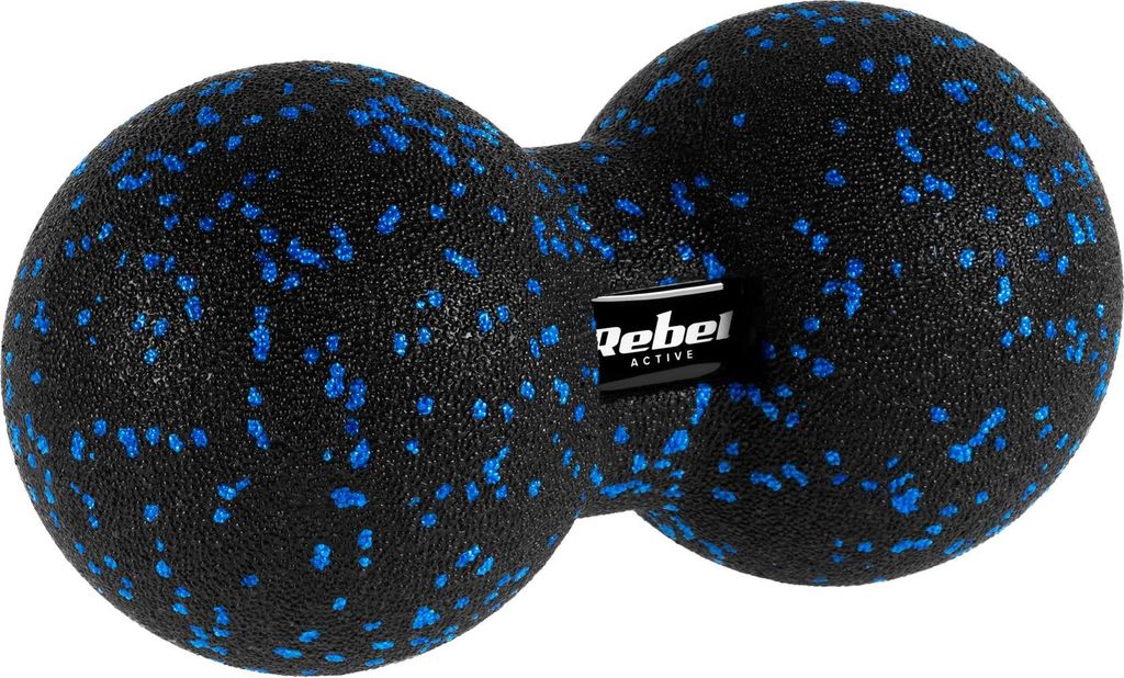 Palla fitness Duoball, REBEL, 12 cm, nero e blu, Materiale Immagine del prodotto 