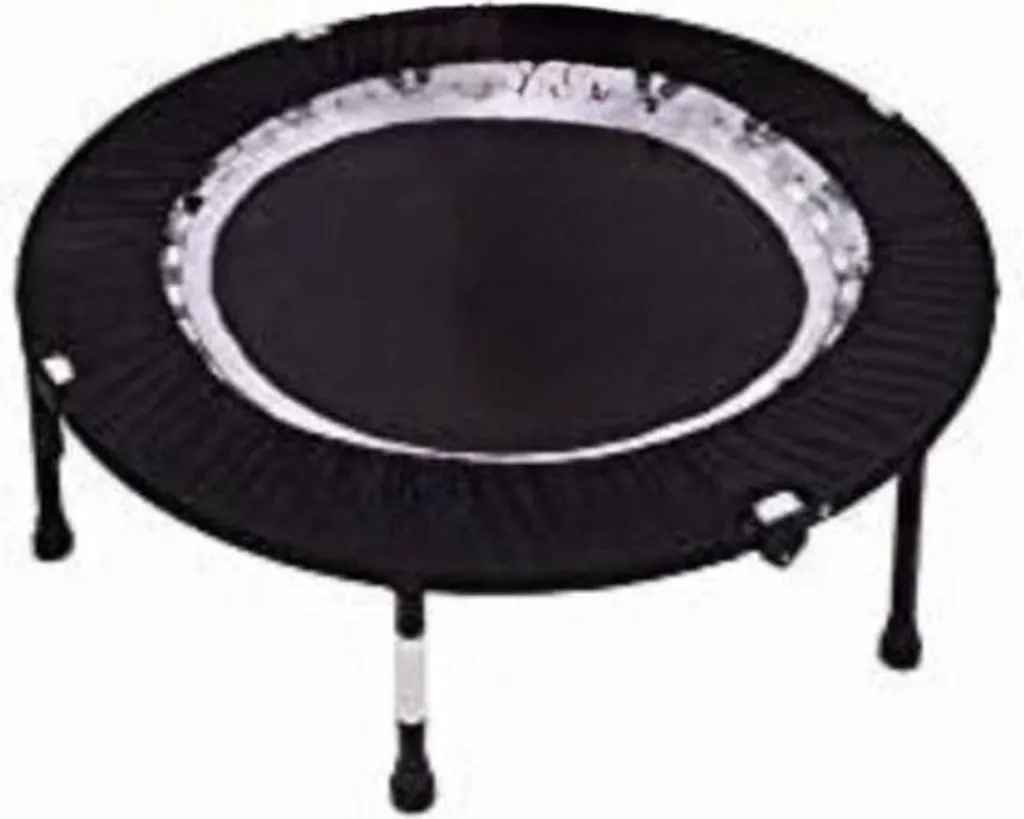 Trampoline pour adultes compact de remise en forme - Équipement Gym Noir
