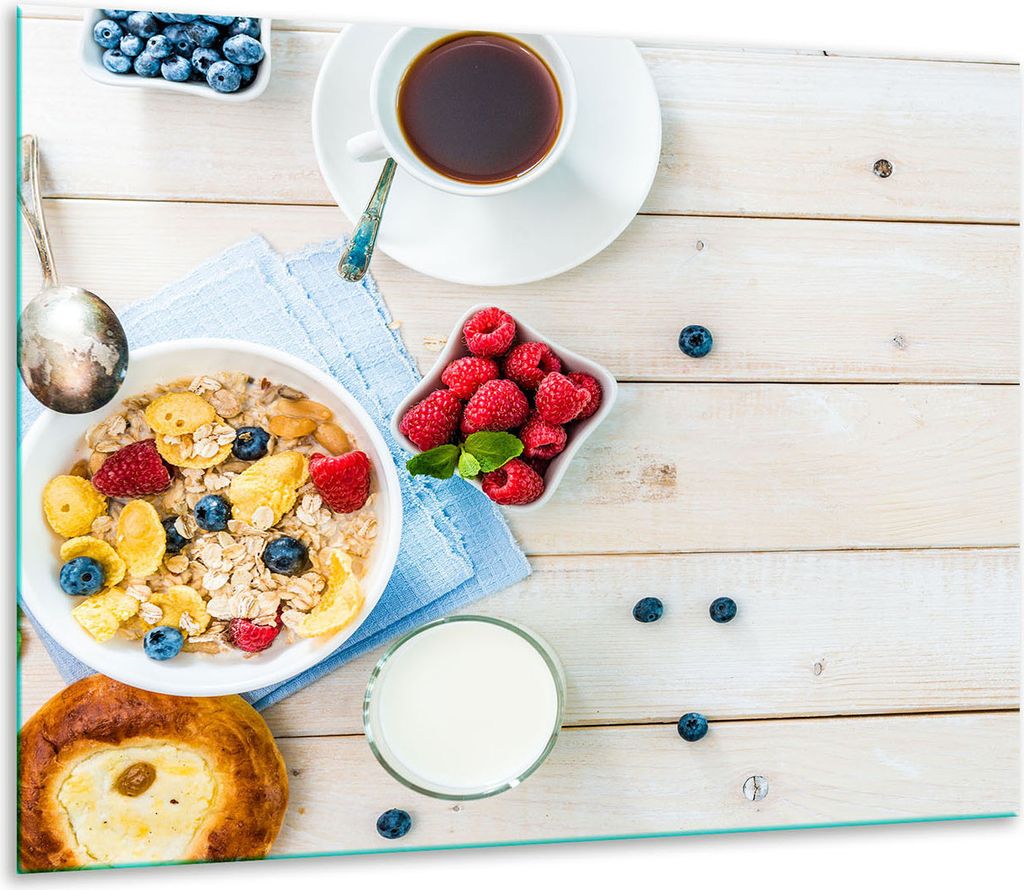 Herdabdeckplatten Glaskeramikkochfeld-Abdeckung Spritzschutz Glas 60x52cm Kaffee