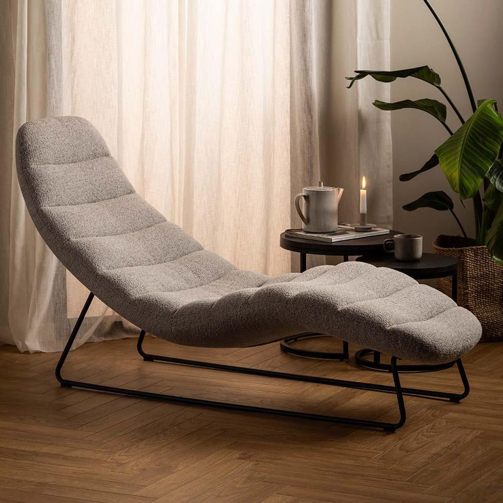 Smuk Bouclé Récamiere Mira Beige
