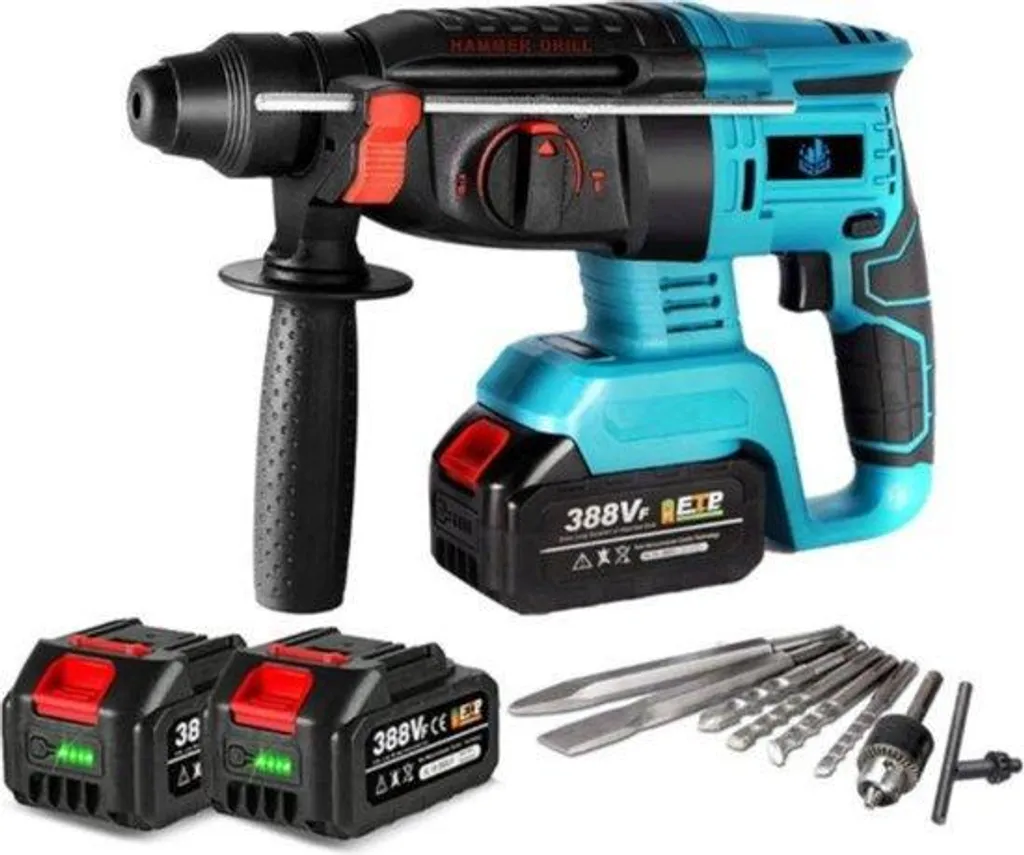 Finissez vos travaux sans panne avec cette perceuse 18V 4-en-1 et 2 batteries