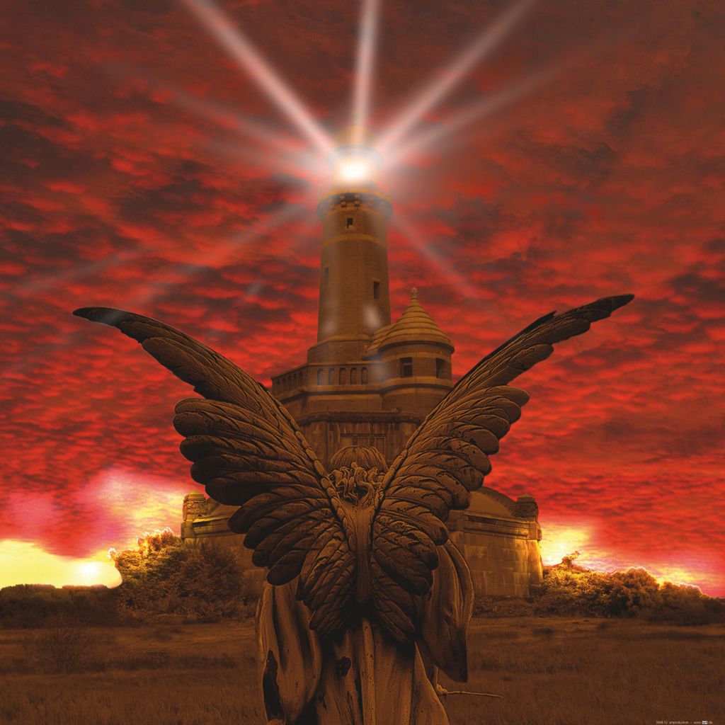 Gothic Kunstdruck Bild - Engel Der Apokalypse (70 x 70 cm)