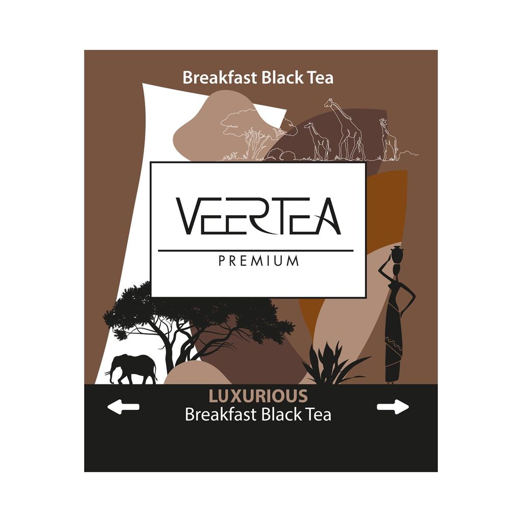Veertea, Tee Set, Schwarzer Tee, 500 Beutel