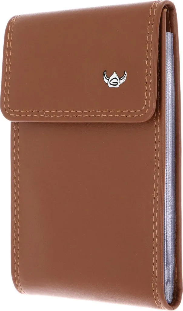 Golden Head Polo 4499 Portacarte in Pelle Cognac con Protezione RFID