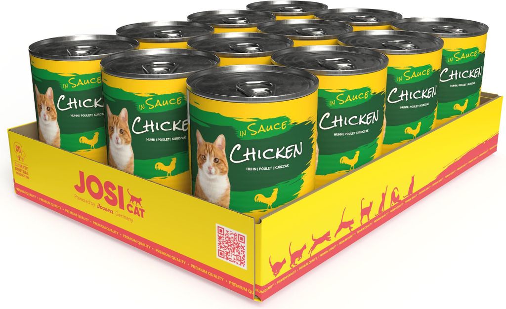 JosiCat Chicken in Sauce, 12 x 415 g, Nassfutter für Produktbild 