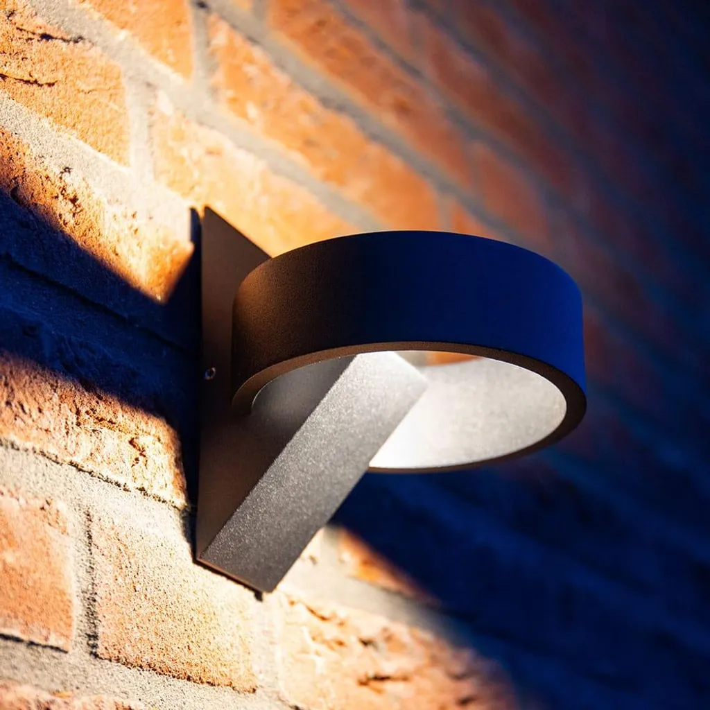 Applique Murale pour Terrasse et Façade LED 6W Noire Dimmable IP54 - 4