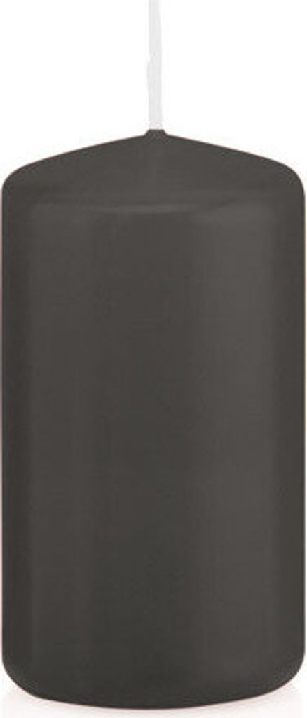 Stumpenkerzen in RAL-Qualität Grau Ø 38 x 80 mm, 24 Stück
