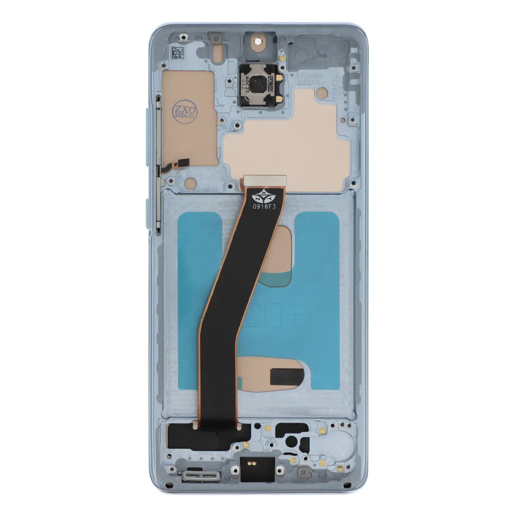 Réparer écran Samsung S20 cassé : kit complet tactile et LCD Bleu Pâle