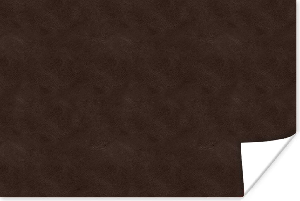 MuchoWow Poster Leder - Braun - Tierhaut 90x60 cm - Schlafzimmer