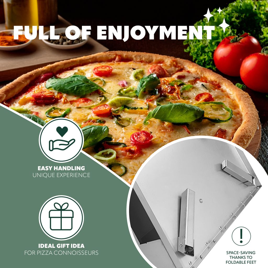 Pietra Per Pizza Con Rotella Tagliapizza - Campingaz