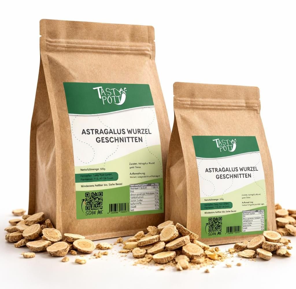 Tasty Pott Astragalus Wurzel geschnitten - im Beutel - 100g Produktbild 