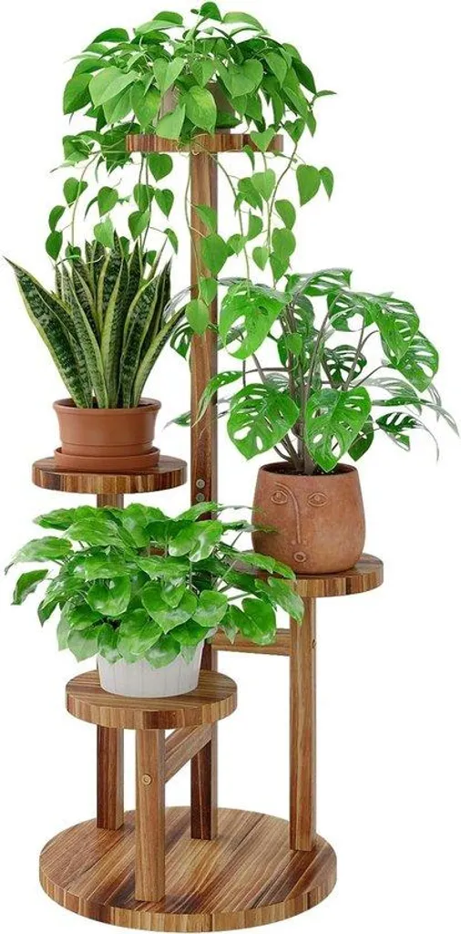 Poteaux de jardin anti-basculement en métal et bois pour vos fleurs