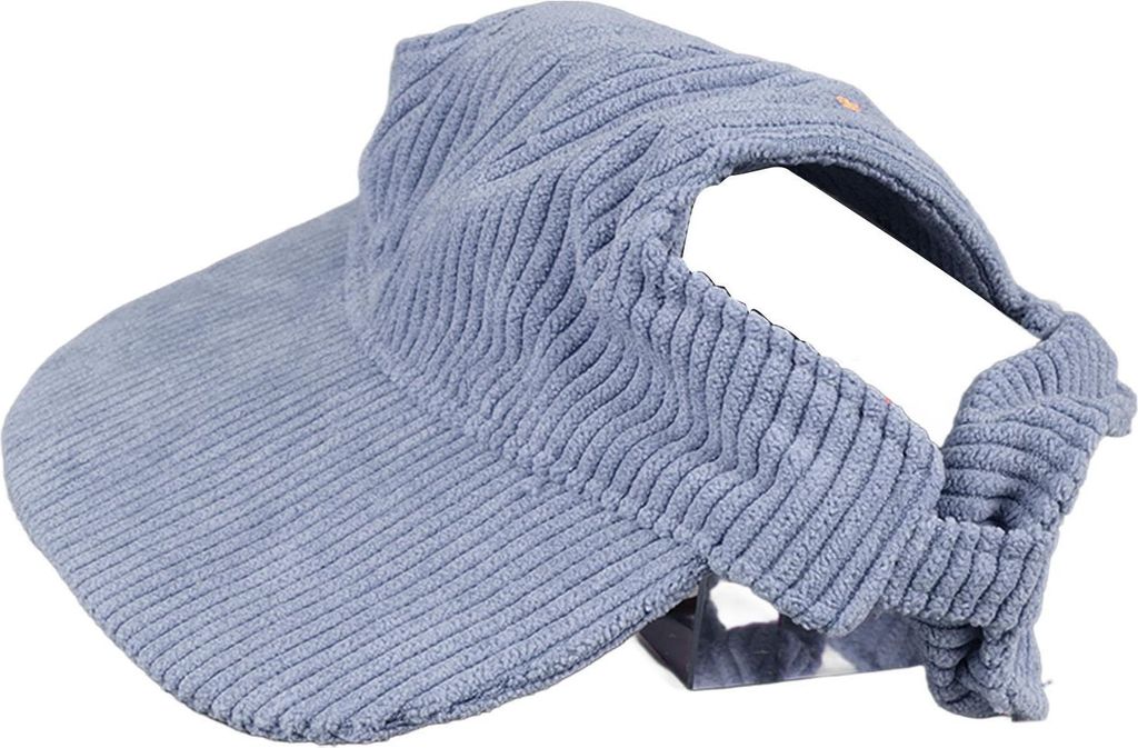 Sonnenhut für Hunde, modisch, lässig, UV-Schutz, atmungsaktiv, Ohrlöcher, verstellbar, für Haustiere, für Reisen im Freien, Camping, Blau, XL