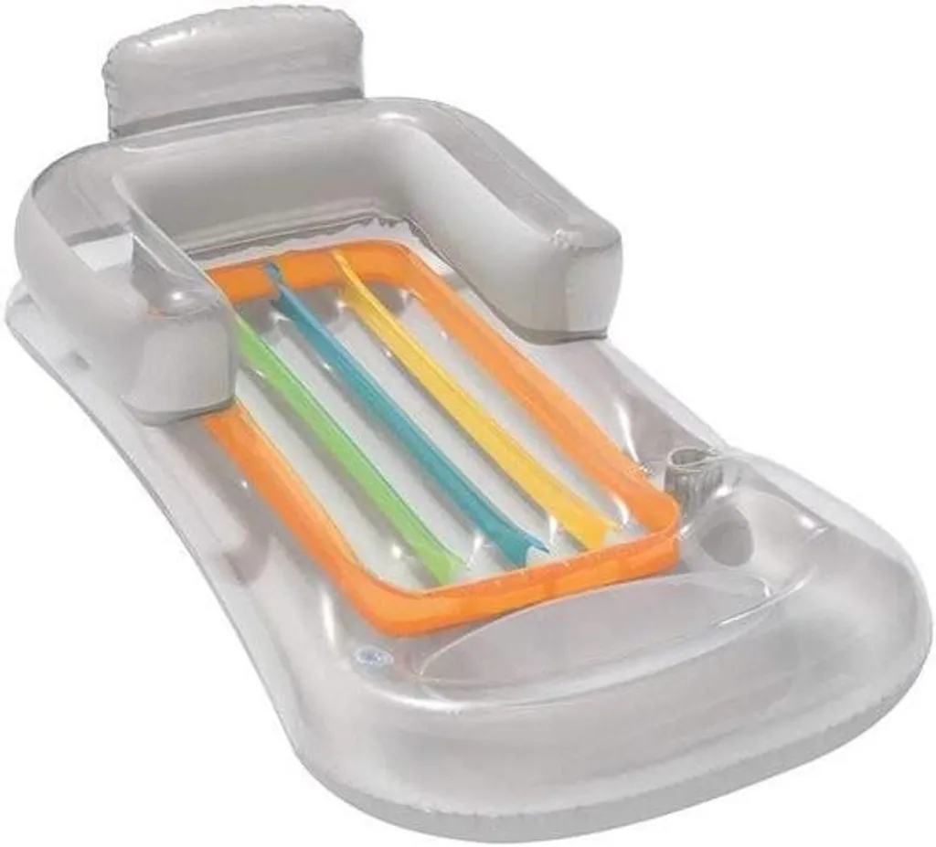 Matelas gonflable lounge stable et confortable 161x84cm pour piscine
