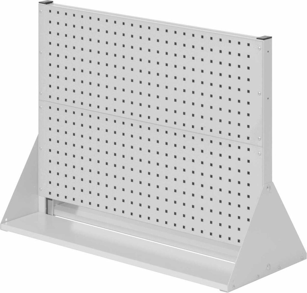 Kappes RasterPlan Stellwände doppelseitig Größe #2 - 4x Lochplatten Lichtgrau RAL 7035