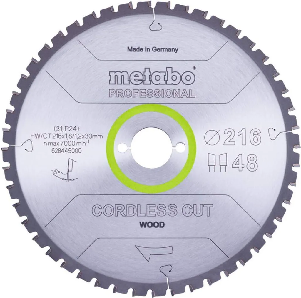 Scie circulaire bois sans fil Metabo 216mm : finissez vos coupes nettes