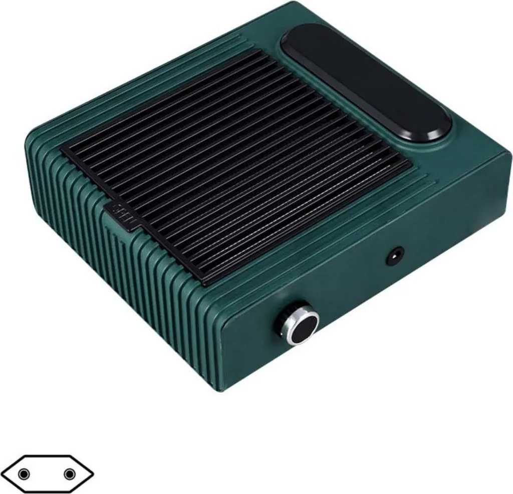 INF Aspiratore Unghie 80W Verde Professionale: Silenzioso con Filtro