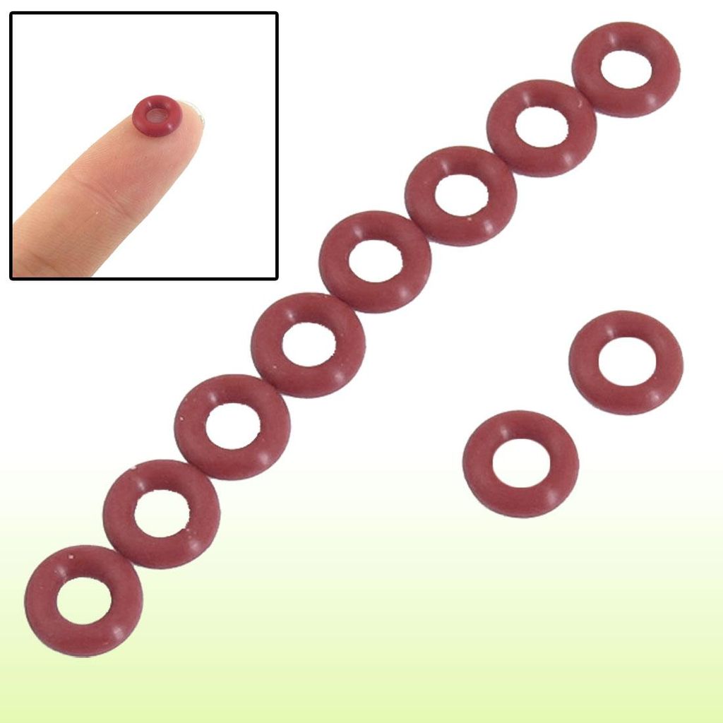 10 STš¹CKE Roter Gummi?lfilterdichtung O-Ringe Dichtungen 9 mm x 4 mm x 2,5 mm